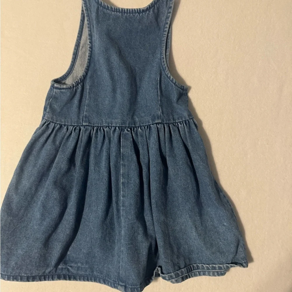 Vintage Specialty Kids Denim Dress with Vibrant Bow Details